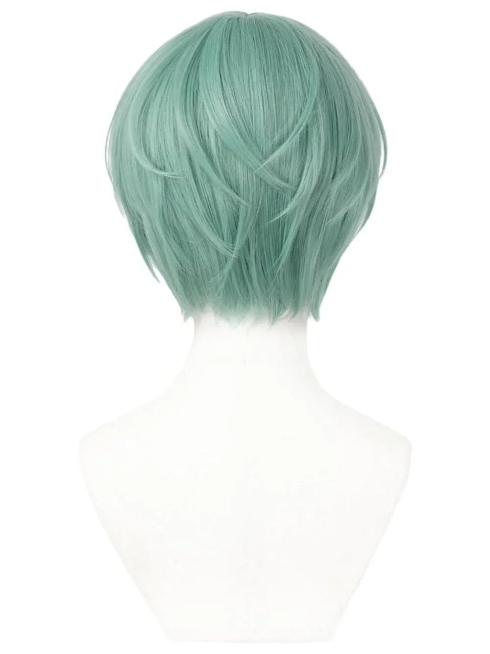 Women's Green Synthetic Fiber Cosplay Halloween Costume Double Braid Wigs